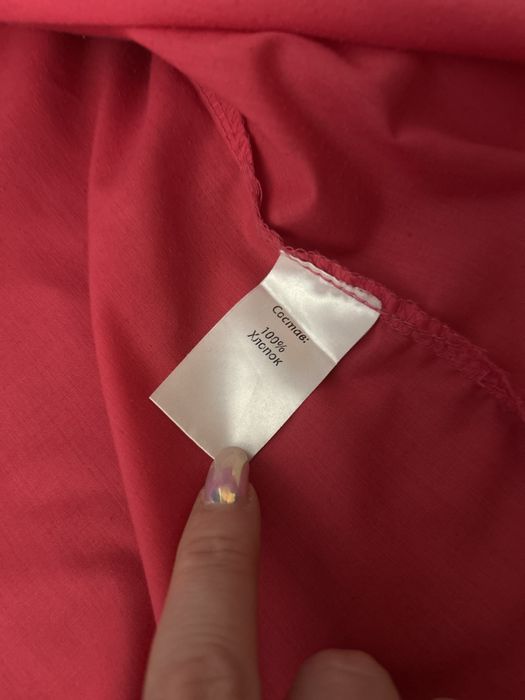 Малиновая рубашка 100% хлопок