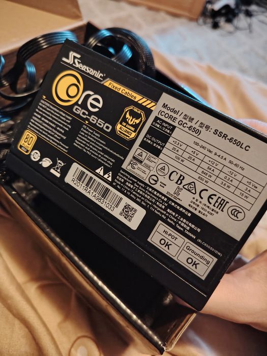 Sursă Seasonic Core GC-650 (80+ Gold, 650W)