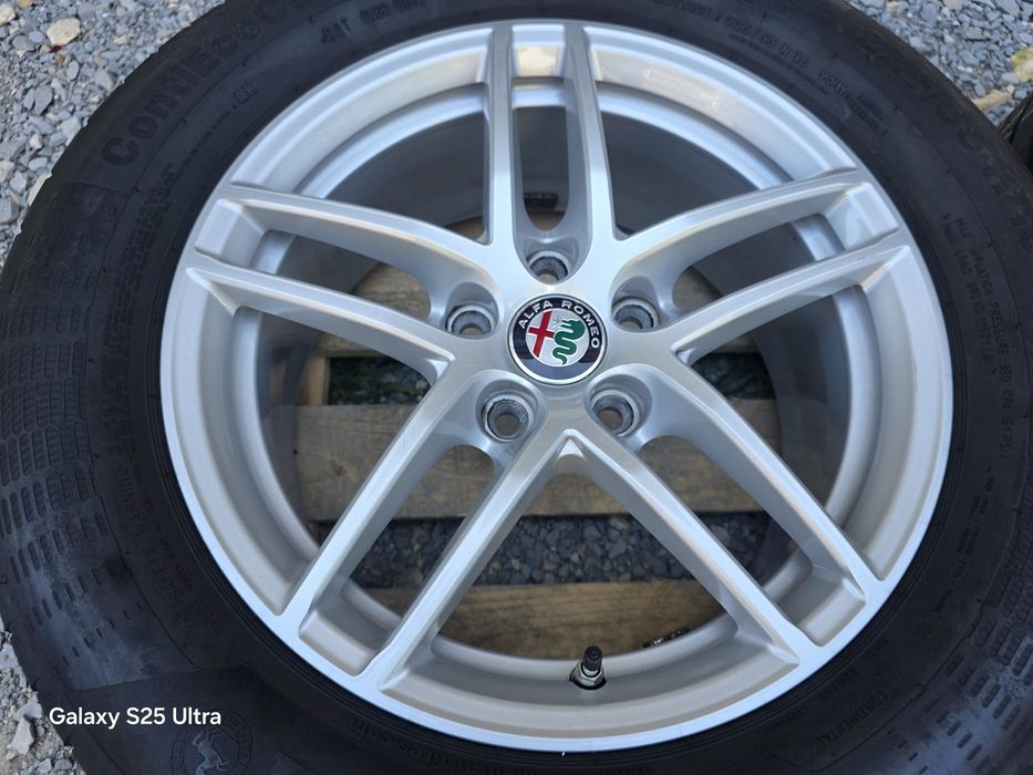 Лети джанти 16ки 5х110 Alfa Romeo + летни гуми 225/55/16 Continental