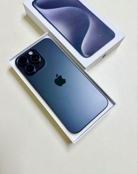 iPhone 15 PRO MAX BLUE cu 97% Bateria
