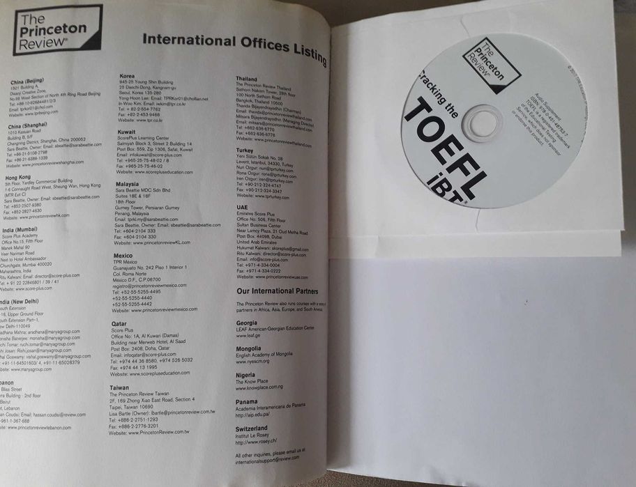 The Princeton Review Cracking the TOEFL iBT 2017+CD