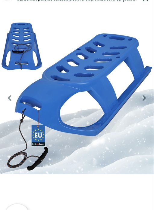 Sanie NOUA de plastic cu sine de metal