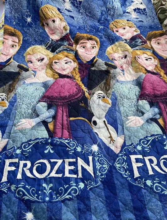 Детско шалте покривало за легло с Елза и Ана