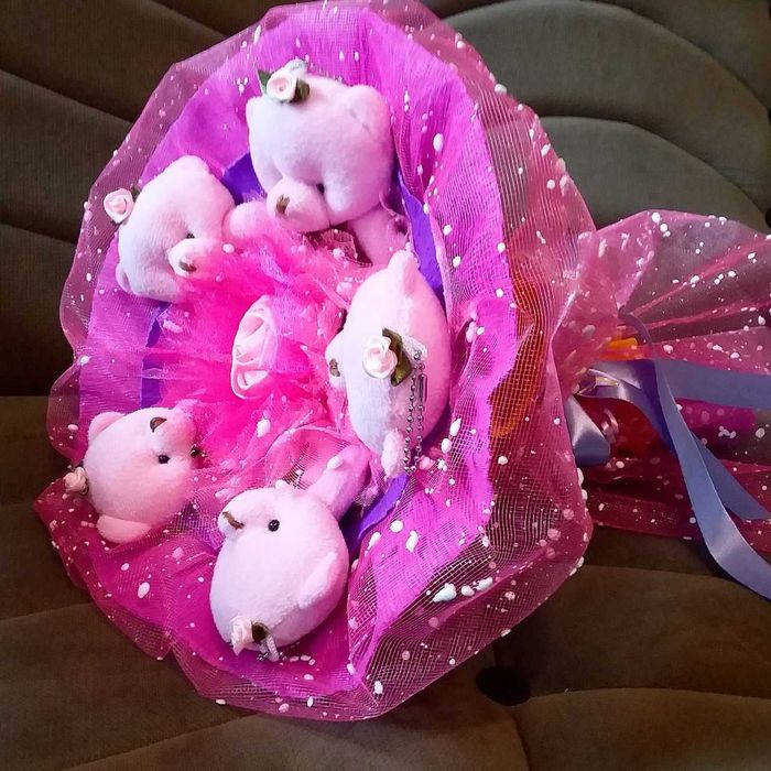 Игрушки в букете