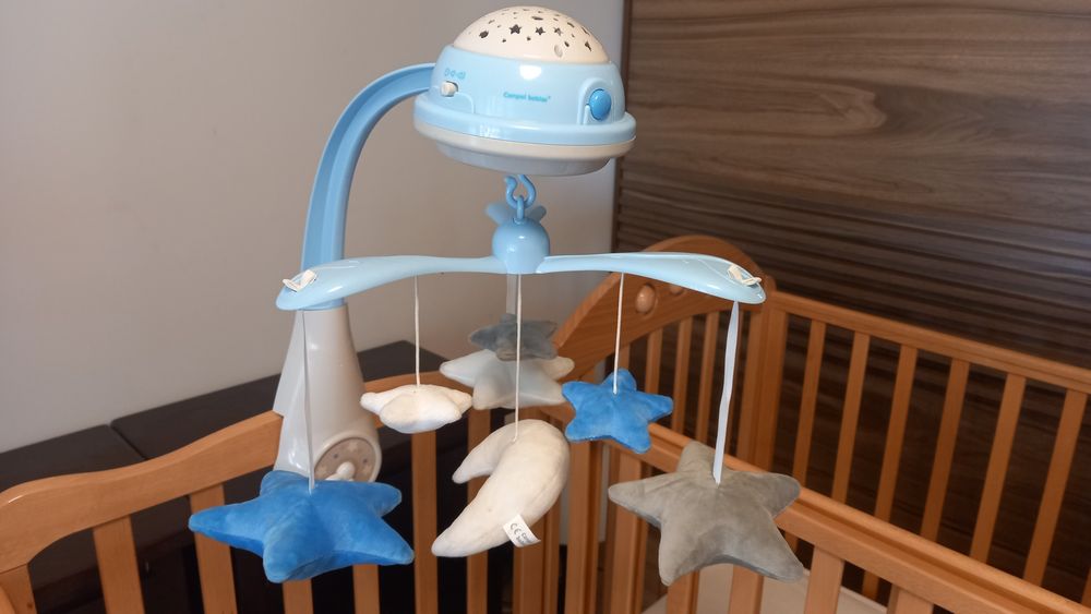 Бебешка музикална въртележка с проектор Canpol, синя