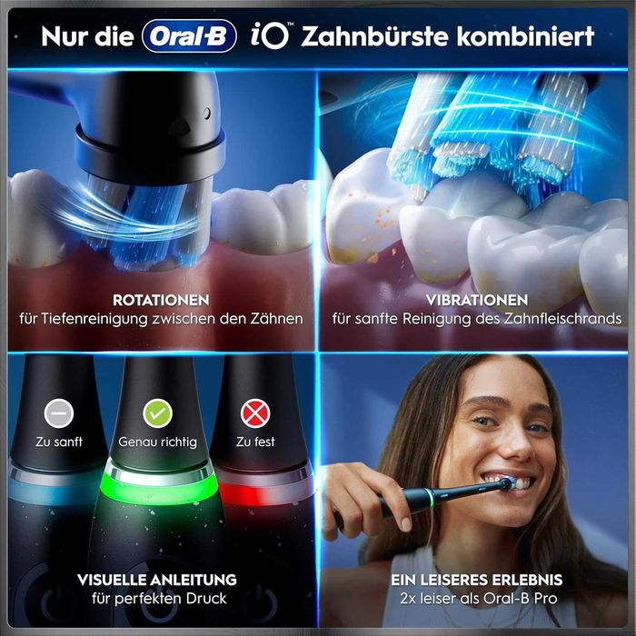 Електрическа четка за зъби Oral-B iO Series 10, Включва 3 Сменяеми Глави, Произведено в Германия