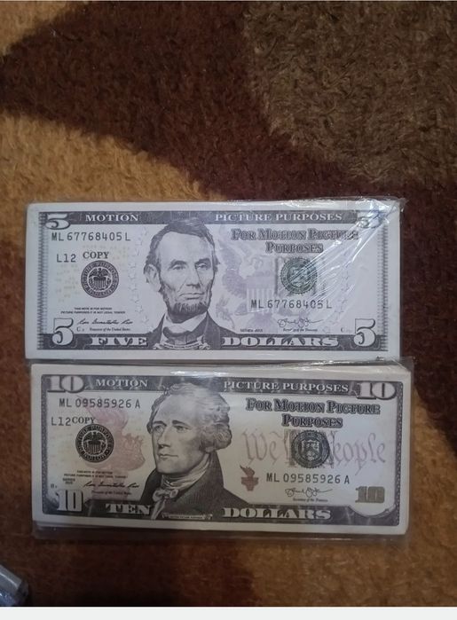 Фалшиви пари долари и евро и турски лири