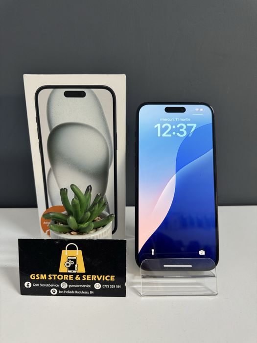 Iphone 15 Plus 128Gb Black 2 Ani Garantie Gsm Store&Service