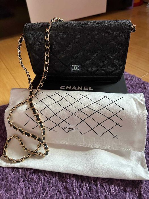 Geanta Chanel Classic Wallet on Chain