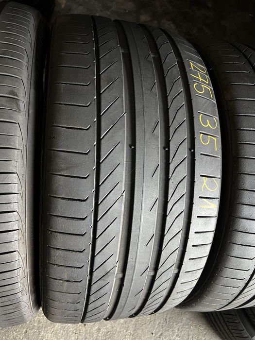 4 anvelope vara 275/35/21 + 245/40/21 , Continental , DOT 2023/2024
