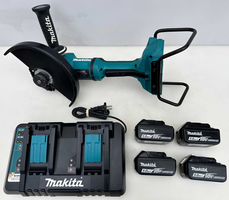 Makita DGA900 - Безчетков голям ъглошлайф 230мм 4x5.0Ah като нов!