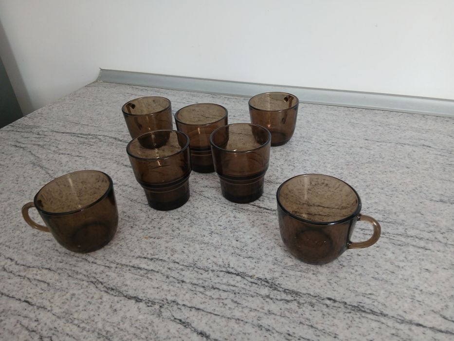 Vand set 7 cesti si pahare marca Luminarc stare perfecta ca noi
