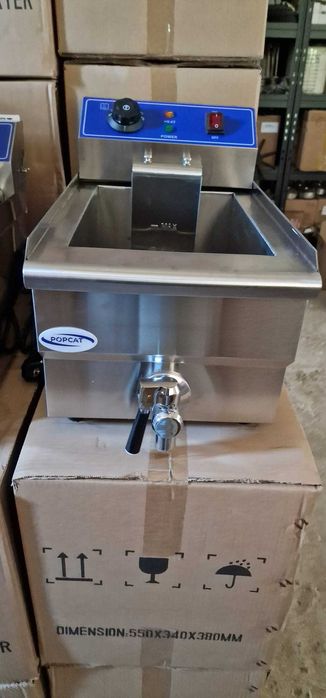 Friteuza profesionala electrica 16L cu robinet -TRANSPORT GRATUIT