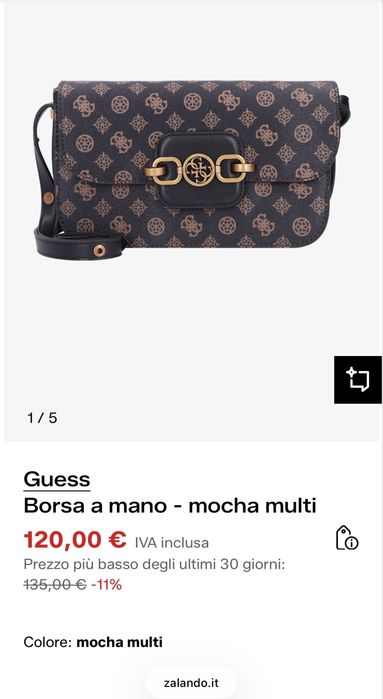 Чанта Guess Mocha multi