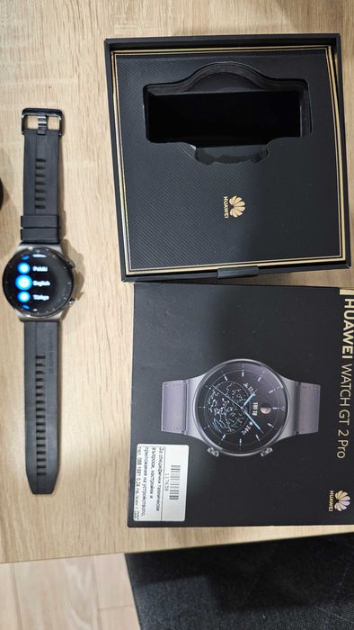 Huawei Watch GT2 Pro, 46.7 mm, Fluoroelastomer Strap, Night Black