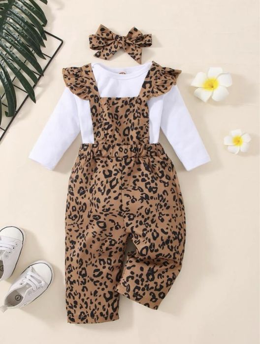 Salopeta bebe set 3 piese NOU