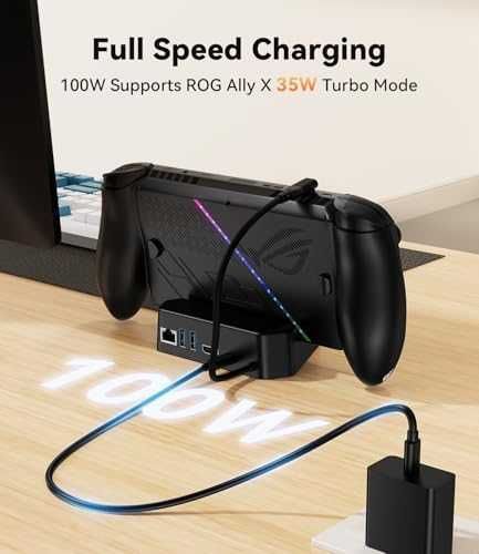 Нова станция Док за ROG Xbox Ally X 5 в 1 HDMI 2.1 4K*144Hz LAN 1Gbps 100W PD