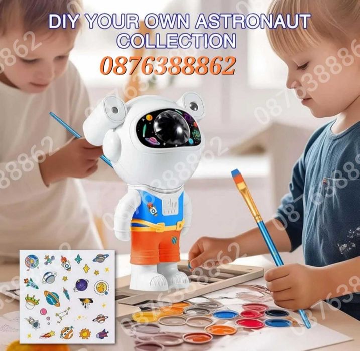 Звезден Лед Проектор Астронавт с Дистанционно, Блутуут, Музика