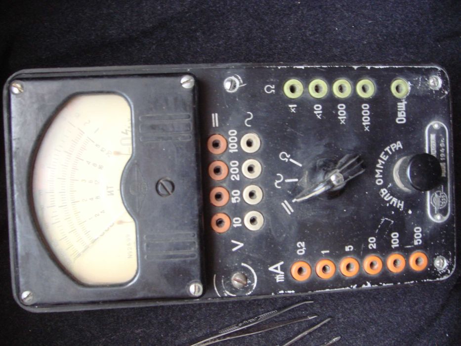 Измеритель 1940-х годов Вольтметр Рабочий Эбонитовый Корпус