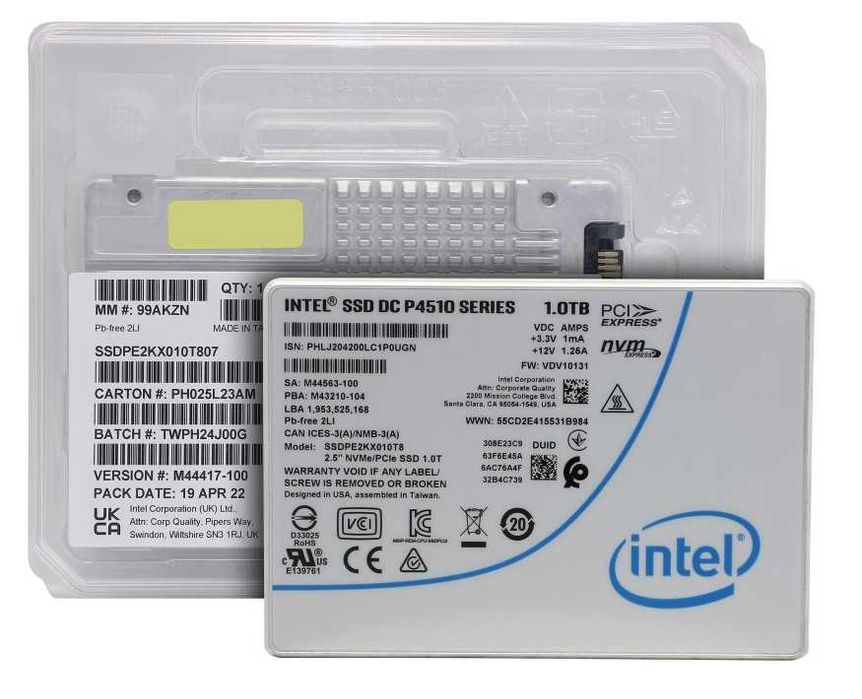 Накопитель SSD диск INTEL P4510 1Tb
