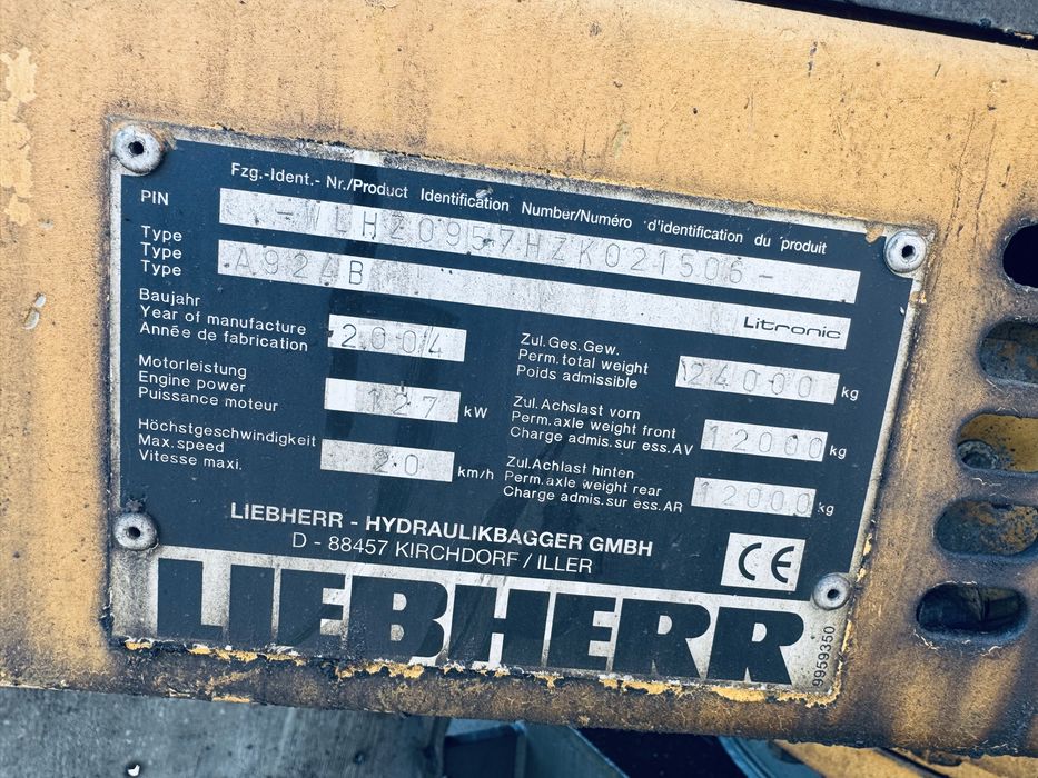Liebherr 924 pentru fier vechi