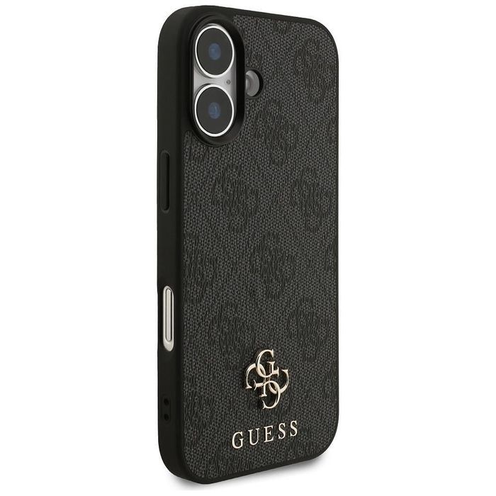 Guess 4g small classic logo magsafe case for iphone 17 black