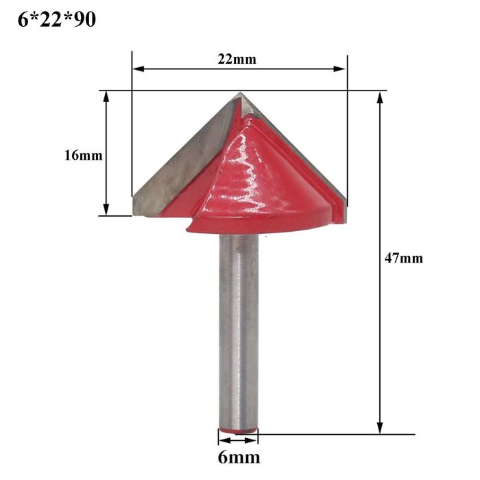 90° Фрезер за Гипсокартон или дърво - захват 6 и 8 мм. (4 модела)