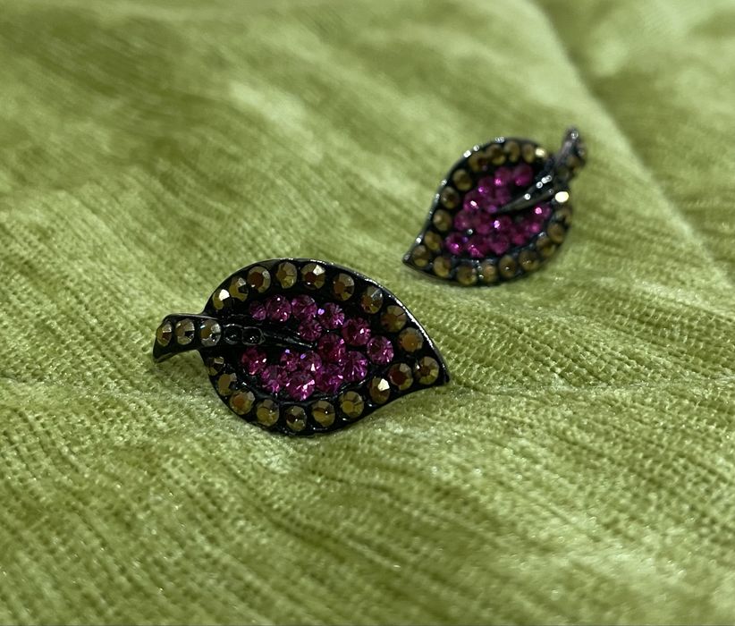 Серьги камни Swarovski