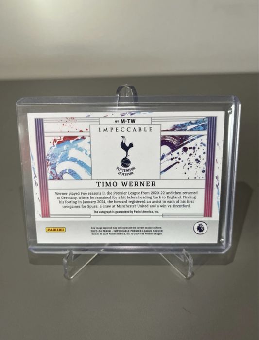 Cartonas autograf Timo Werner numerotat din 99