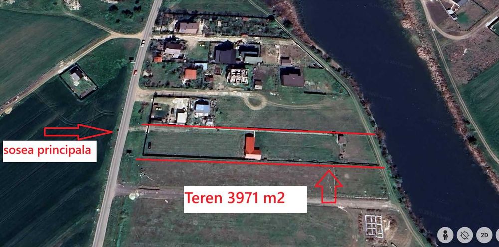 Teren Vidra 3971 m2-Berceni- acces direct la lac si soseaua principala