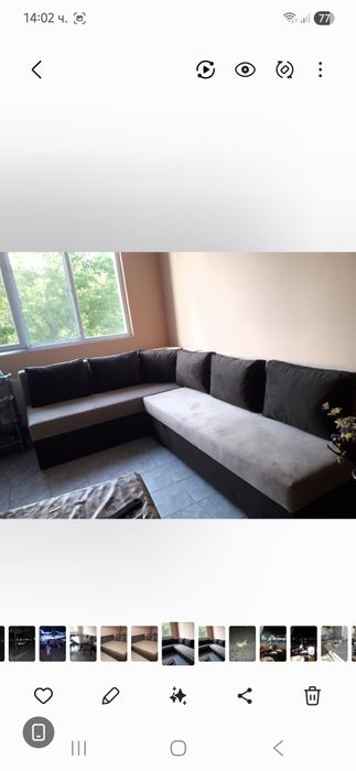 Мебели и камина на пилети македжнска