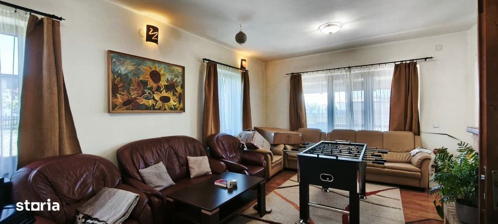 Casa 160 mp, 5 camere, garaj, 900 mp teren, mobilata/utilata complet