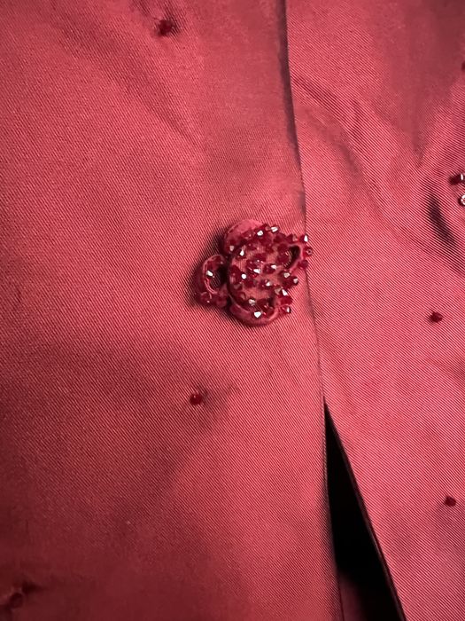 Deux pieces rochie si sacou tafta cu pietre swarovski