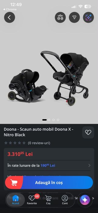 Scaun auto mobil Doona