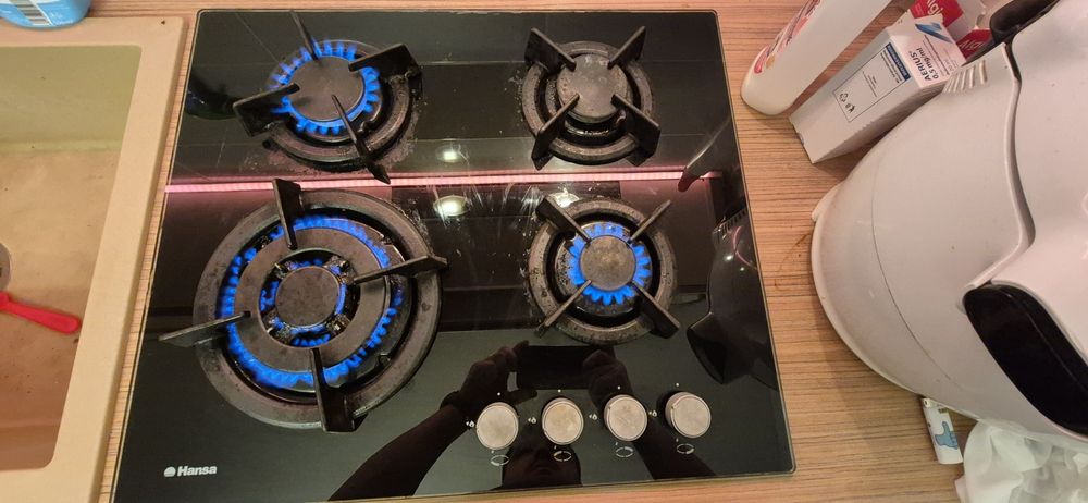 Plita incorporabila Hansa BHGI63112035, 60 cm, Gaz, 4 arzatoare