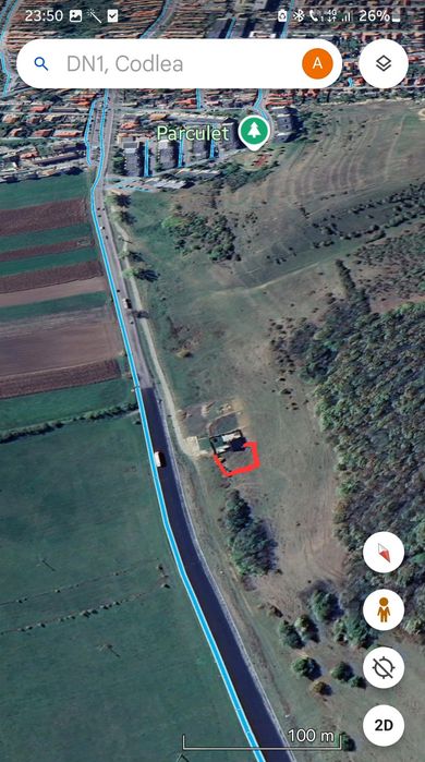 SCH cu Auto Teren intravilan 500 Mp zonă în dezvoltarea ‼️