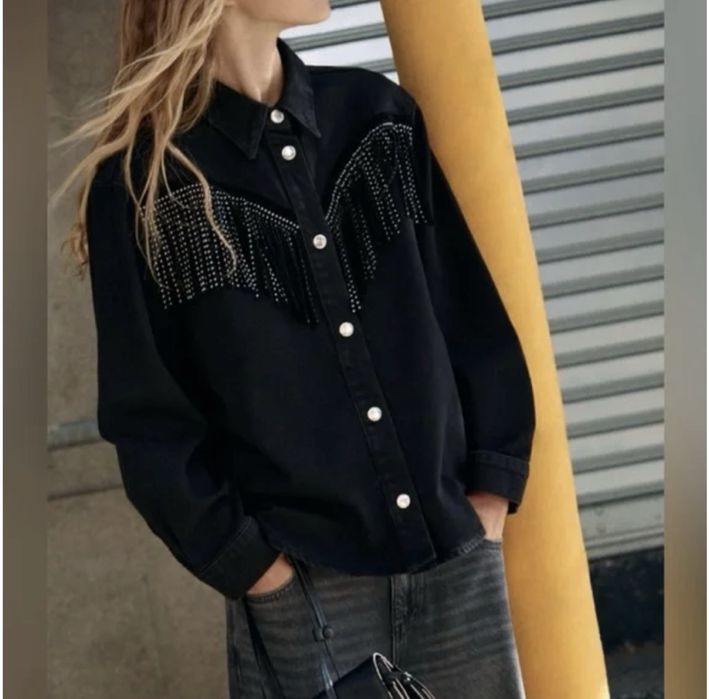 Дънкова риза Zara