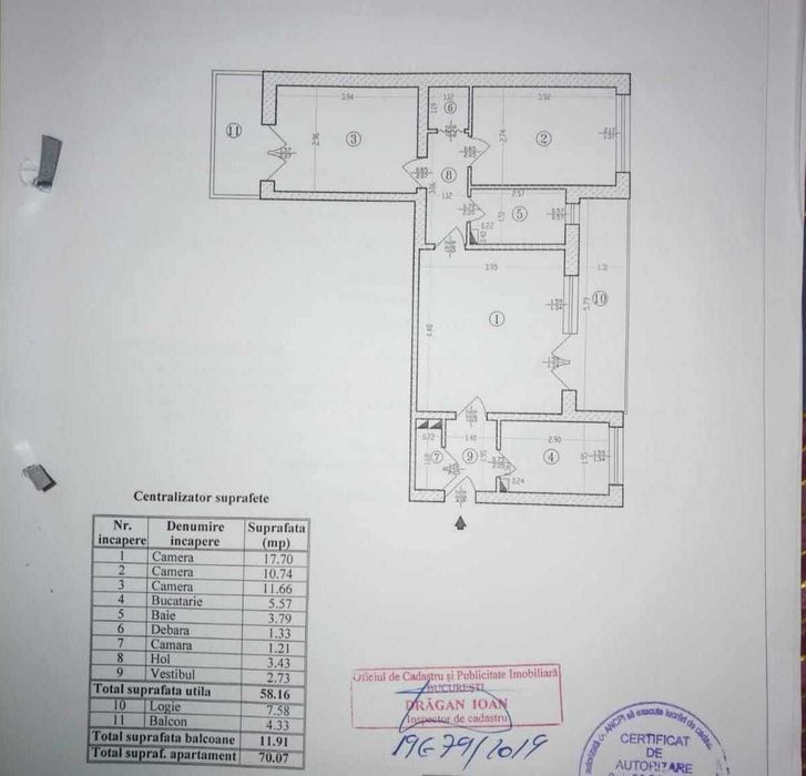 Apartament 3 camere | Bloc anvelopat | Centrală proprie nouă | Sector 6 – Lujerului/Gorjului
