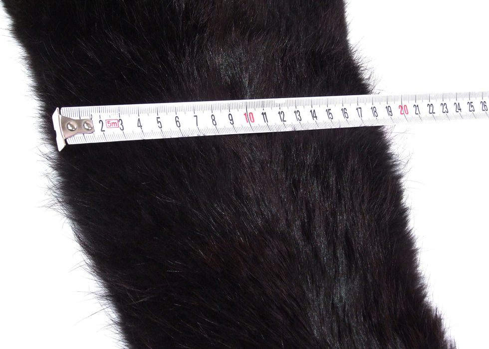 GULER vulpe neagra (cap, coada, labute), blana naturala, Italia, LUX