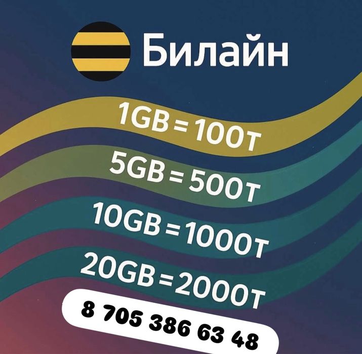 Продам гиги, гигабайты, Билайн