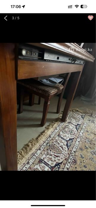 Стол обеденный дерево раздвижной