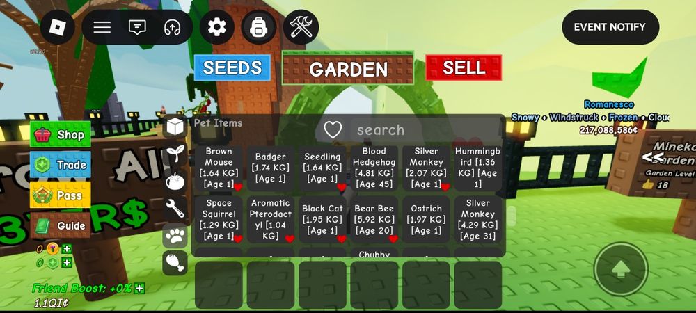 Продажа петов в вырасти сад+денег