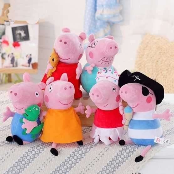 jucarii PEPA Pig 4buc 25-40cm peppa plus jucarii