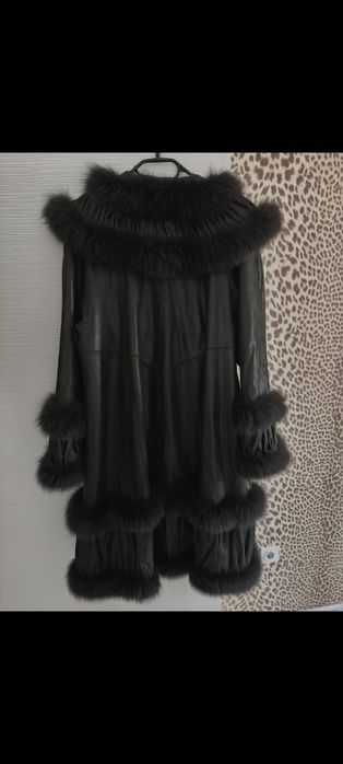 Официално дамско кожено яке естествена кожа