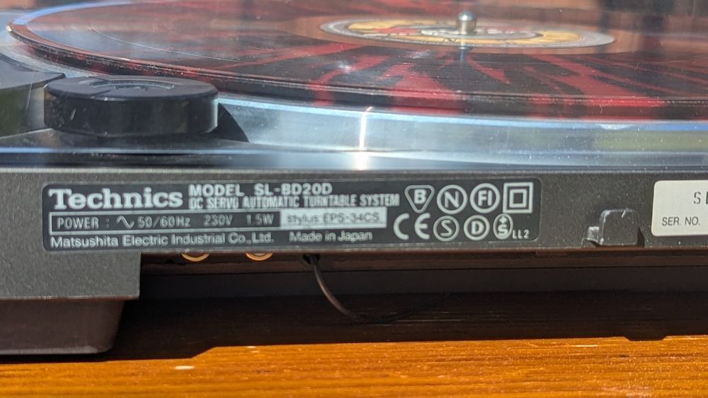 Pick-up Technics SL-BD20D