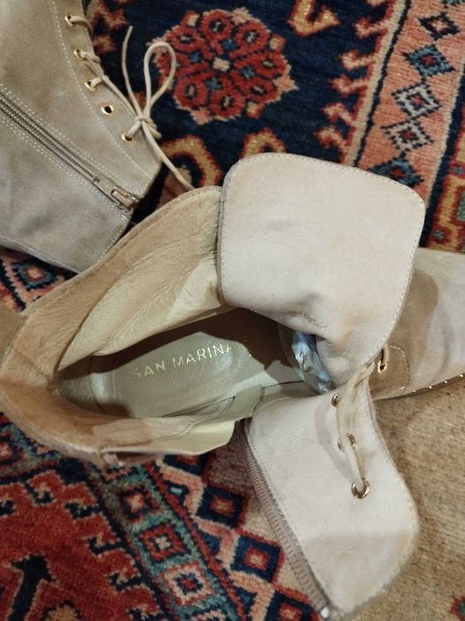 Боти велур, ботуши Clarks 38