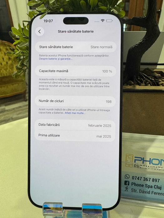 Phone 16 Pro Max 256Gb / 100% - Din magazin,cu garantie! RATE TBI !