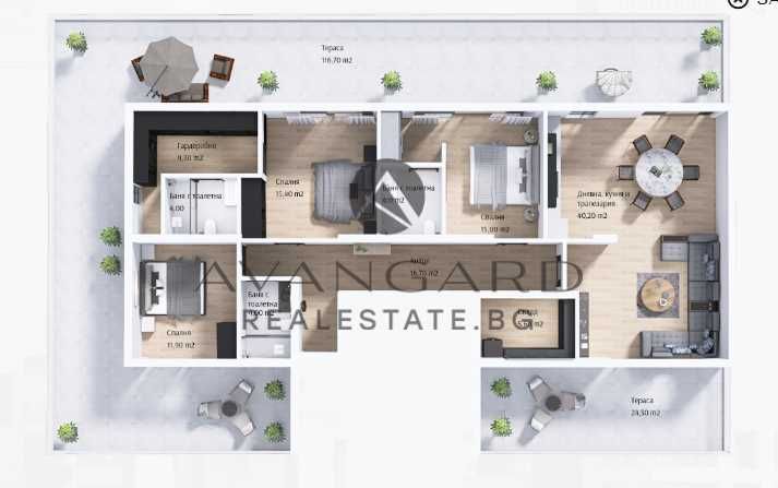 Продава се Четиристаен апартамент в Пловдив, Тракия - 330 кв.м за 985 €/кв.м - Снимка #3