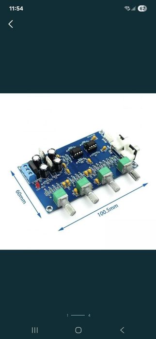 Preamplificator si corector de ton activ NOU