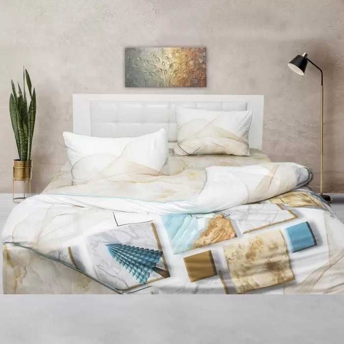 Спален комплект Марбъл със състав памучен сатен, 100 % памук